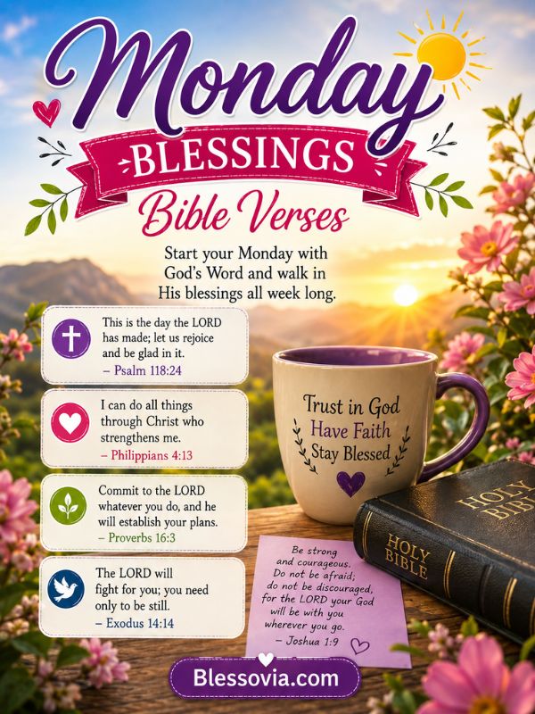 Monday Blessings Bible Verses