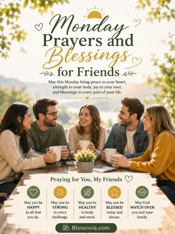 Monday Prayers and Blessings for Friends