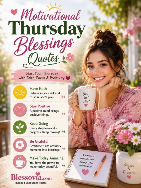 Motivational Thursday Blessings Quotes