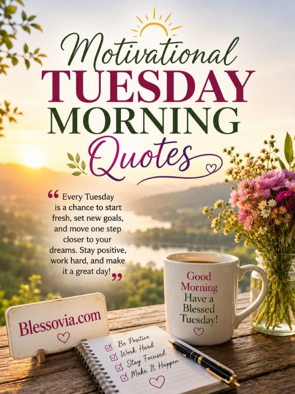 Motivational Tuesday Morning Quotes