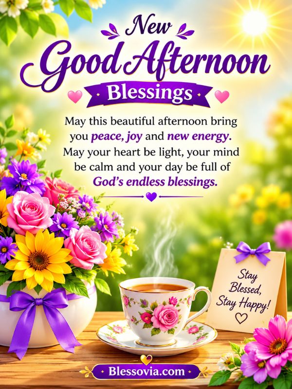 New Good Afternoon Blessings