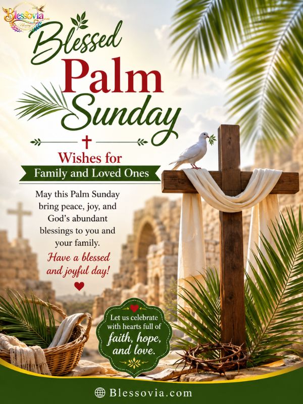Palm Sunday Wishes for Family and Loved Ones