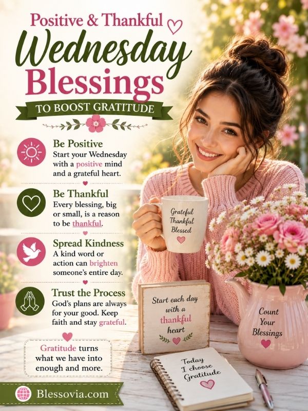 Positive & Thankful Wednesday Blessings to Boost Gratitude
