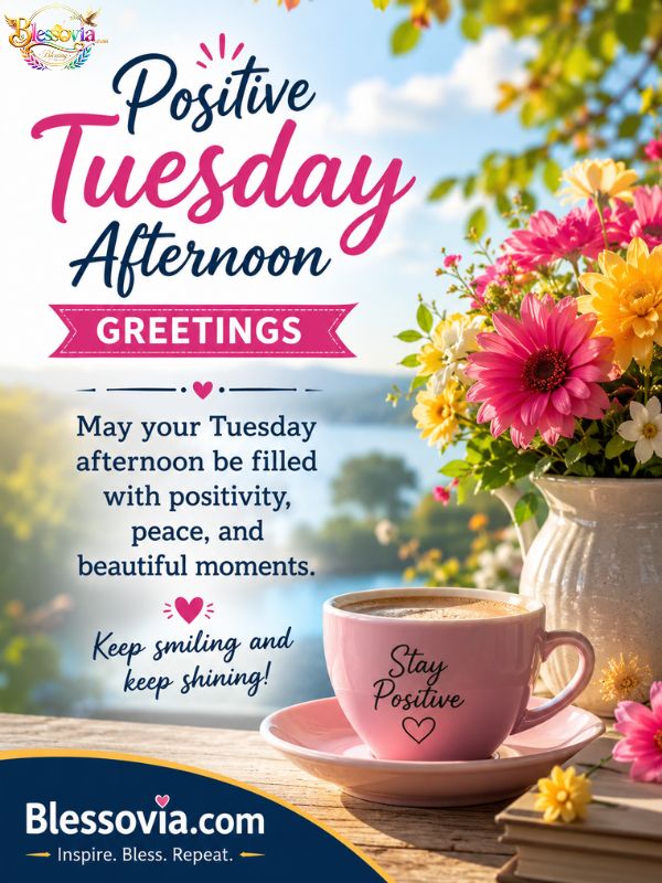 Positive Tuesday Afternoon Greetings