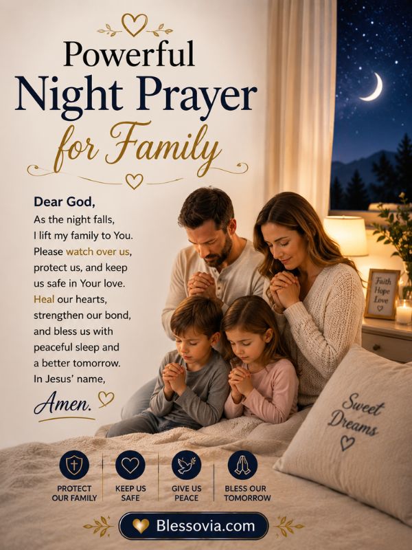 Powerful Night Prayer for Family