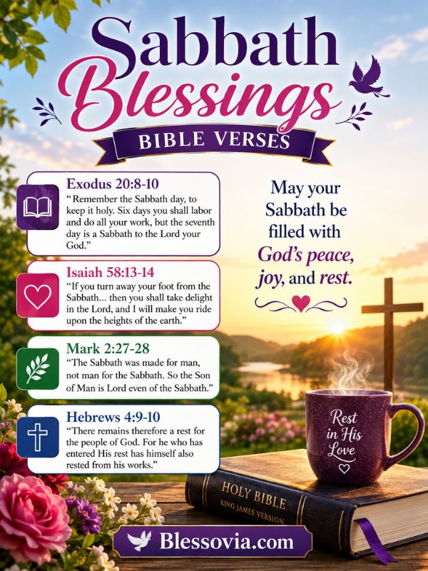 Sabbath Blessings Bible Verses