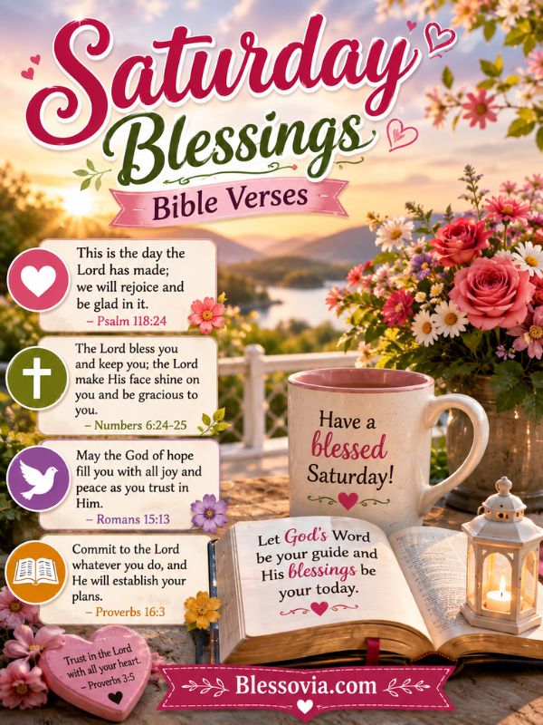 Saturday Blessings Bible Verses