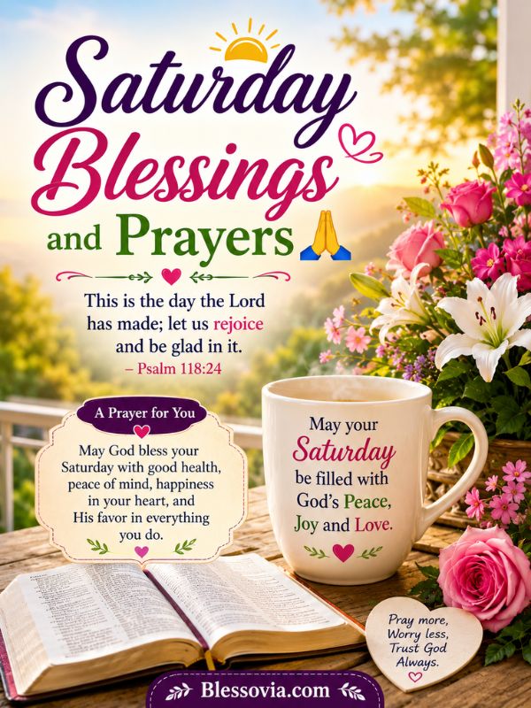 Saturday Blessings and Prayers 