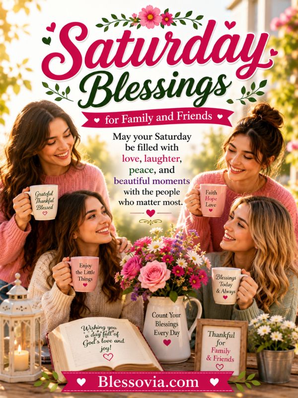 Saturday Blessings for Family and Friends 
