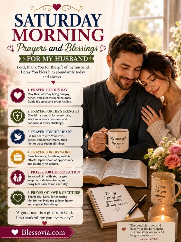 Saturday Morning Prayers and Blessings for My Husband