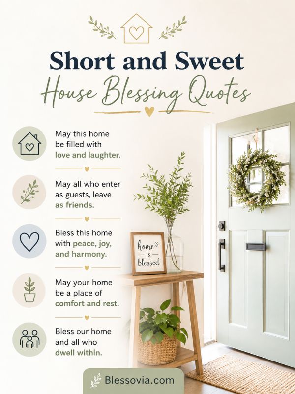 Short and Sweet House Blessing Quotes