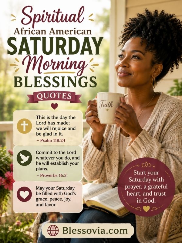 Spiritual African American Saturday Morning Blessings Quotes