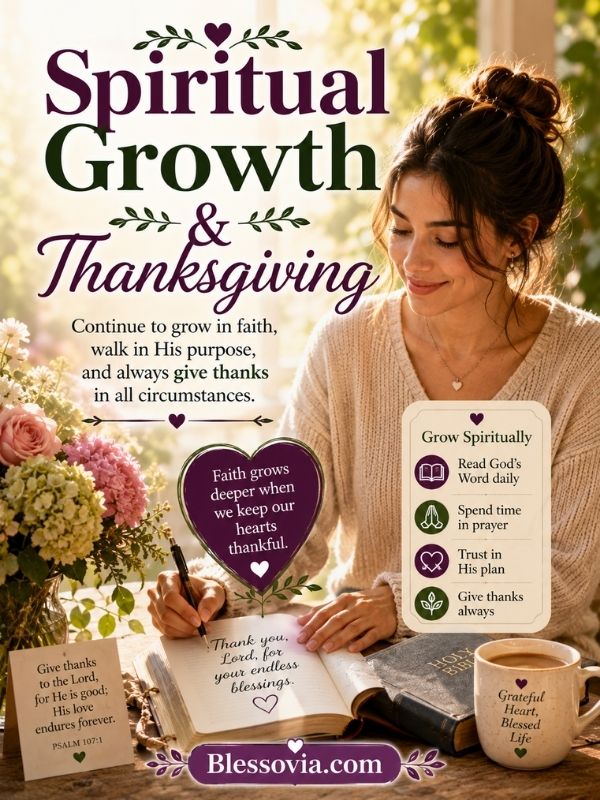 Spiritual Growth & Thanksgiving