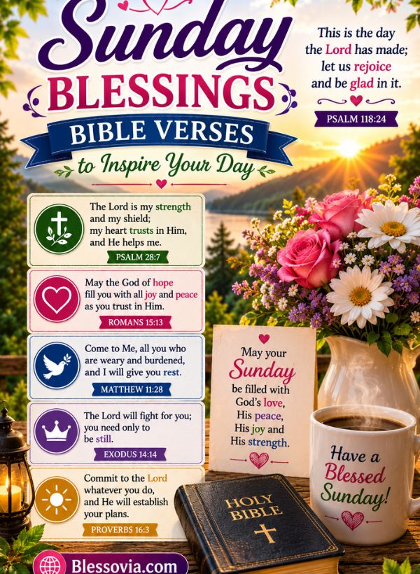 Sunday Blessings Bible Verses to Inspire Your Day