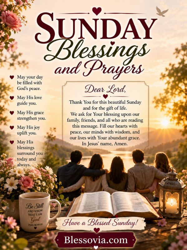 Sunday Blessings and Prayers