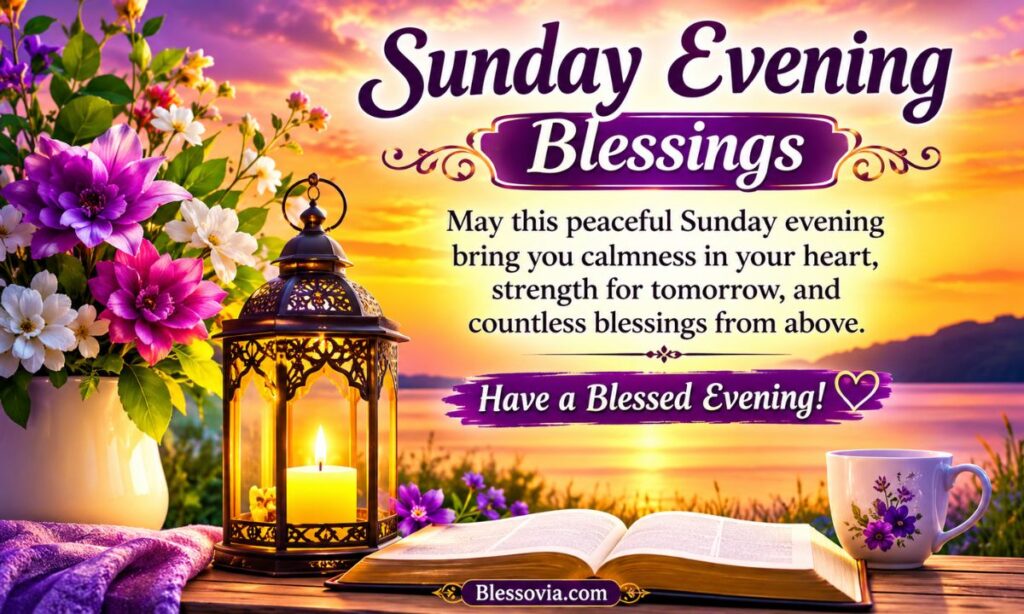 Sunday Evening Blessings 100+ Peaceful Prayers, Quotes & Images to Share