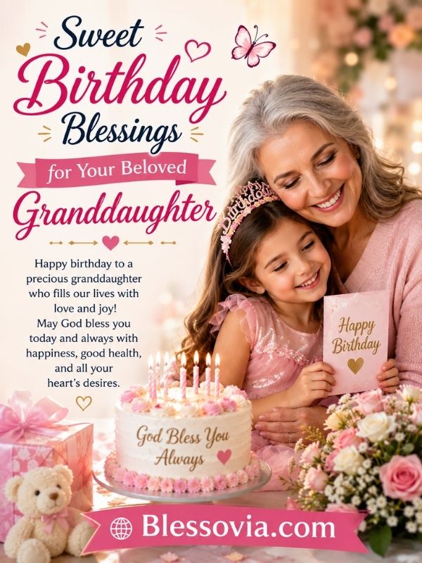 Sweet Birthday Blessings for Your Beloved Granddaughter