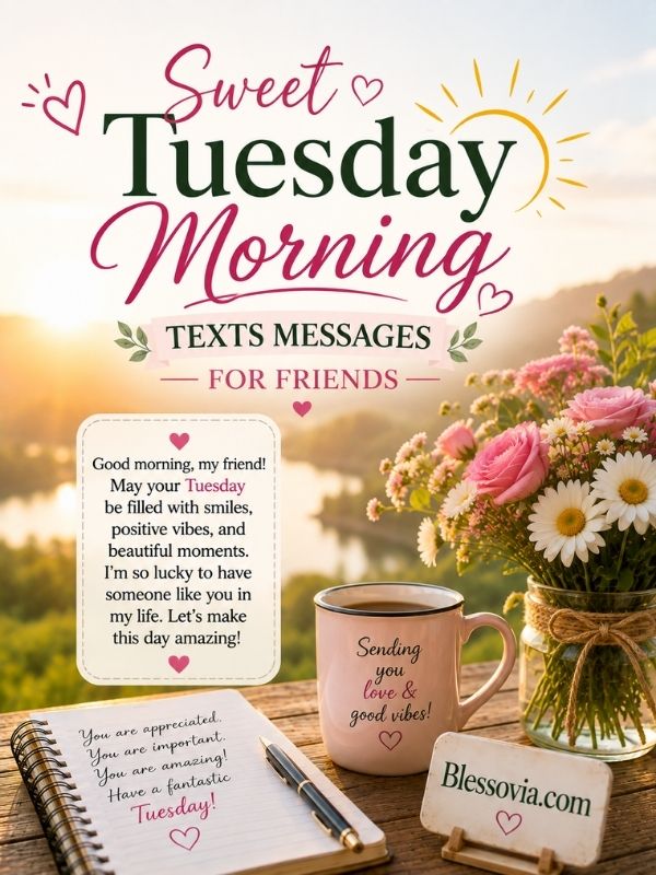 Sweet Tuesday Morning Texts Messages for Friends