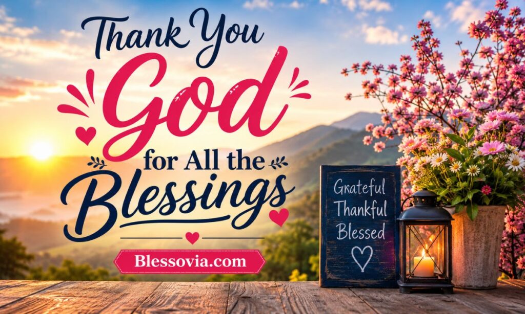 Thank You God for All the Blessings