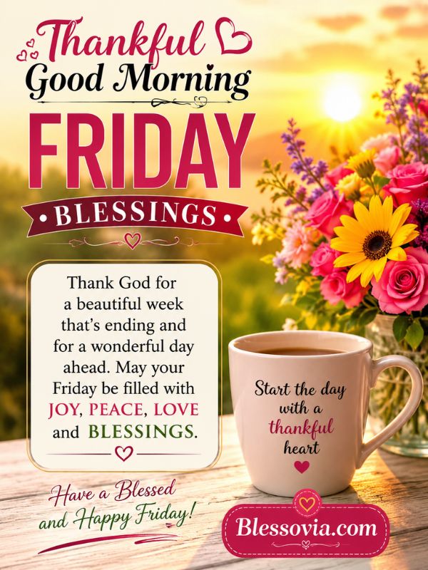Thankful Good Morning Friday Blessings
