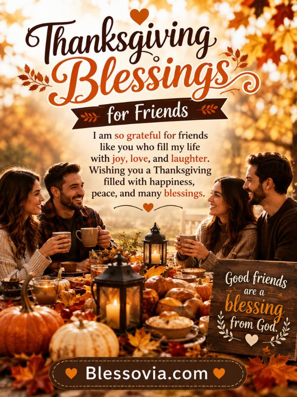 Thanksgiving Blessings for Friends