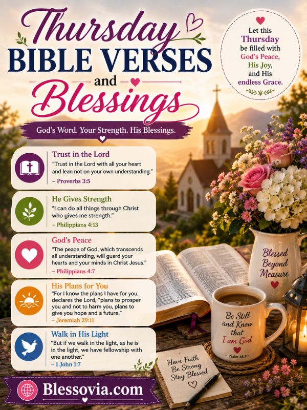 Thursday Bible Verses and Blessings