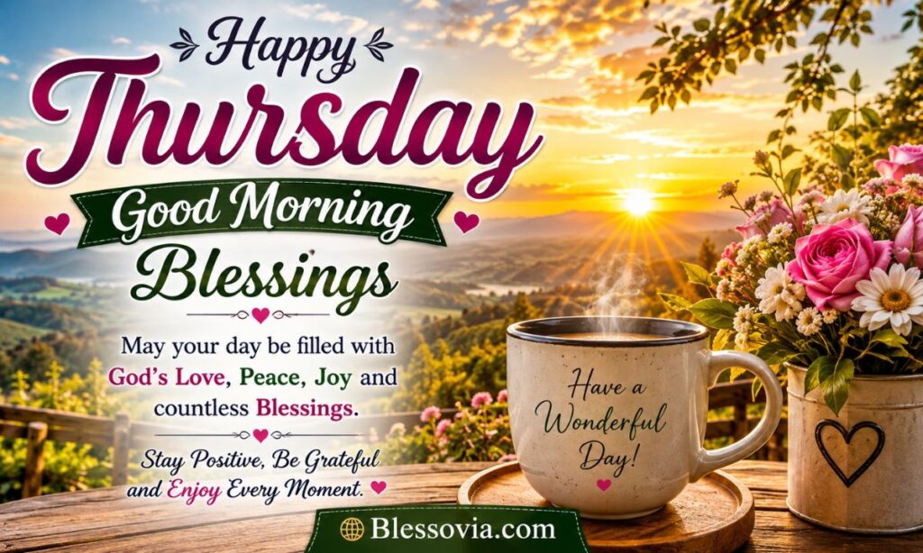 Thursday Morning Blessings 190+ Uplifting Quotes, Prayers & Greetings