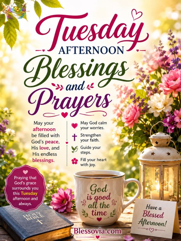 Tuesday Afternoon Blessings and Prayers