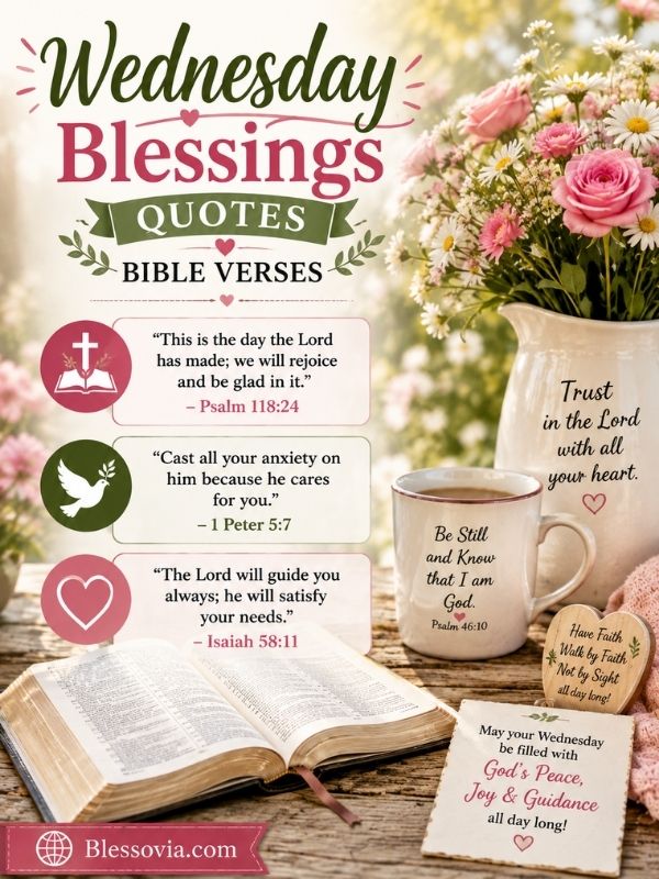 Wednesday Blessings Quotes Bible Verses
