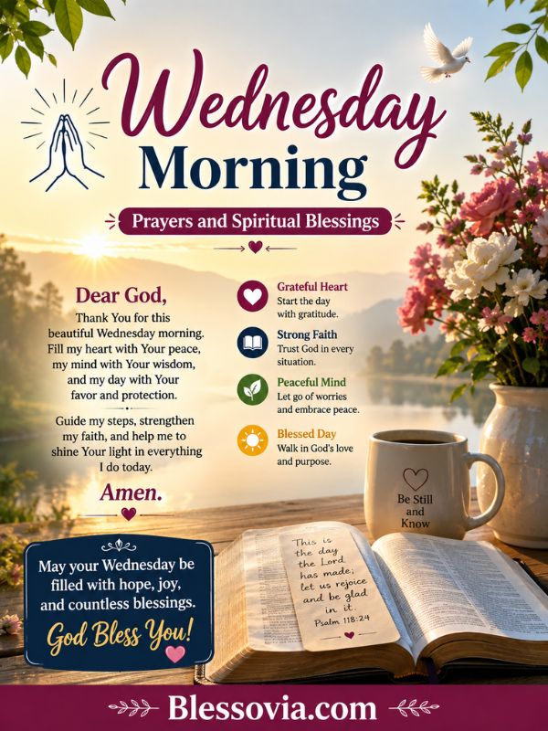 Wednesday Morning Prayers and Spiritual Blessings