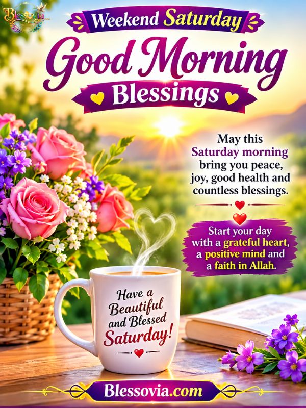 Weekend Saturday Good Morning Blessings