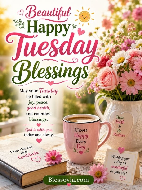 Beautiful Happy Tuesday Blessings
