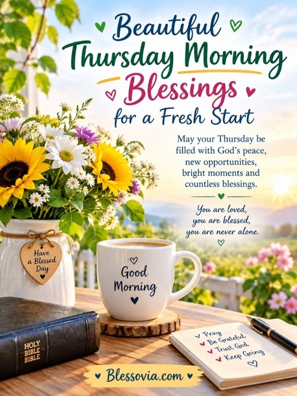 Beautiful Thursday Morning Blessings for a Fresh Start