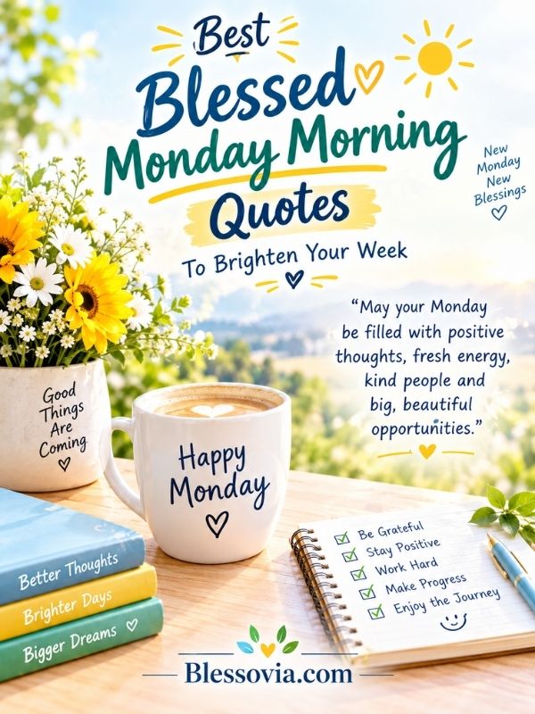 Best Blessed Monday Morning Quotes To Brighten Your Week