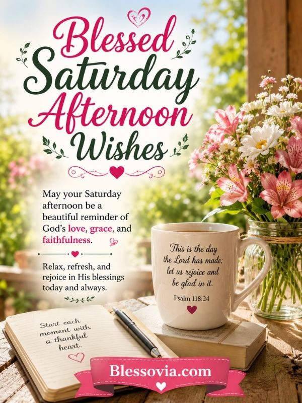 Blessed Saturday Afternoon Wishes