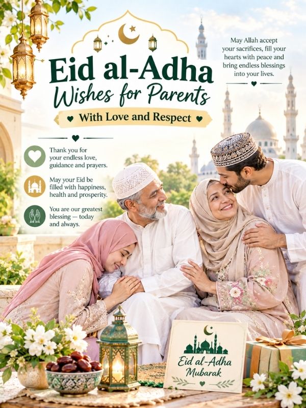 Eid al-Adha Wishes for Parents With Love and Respect