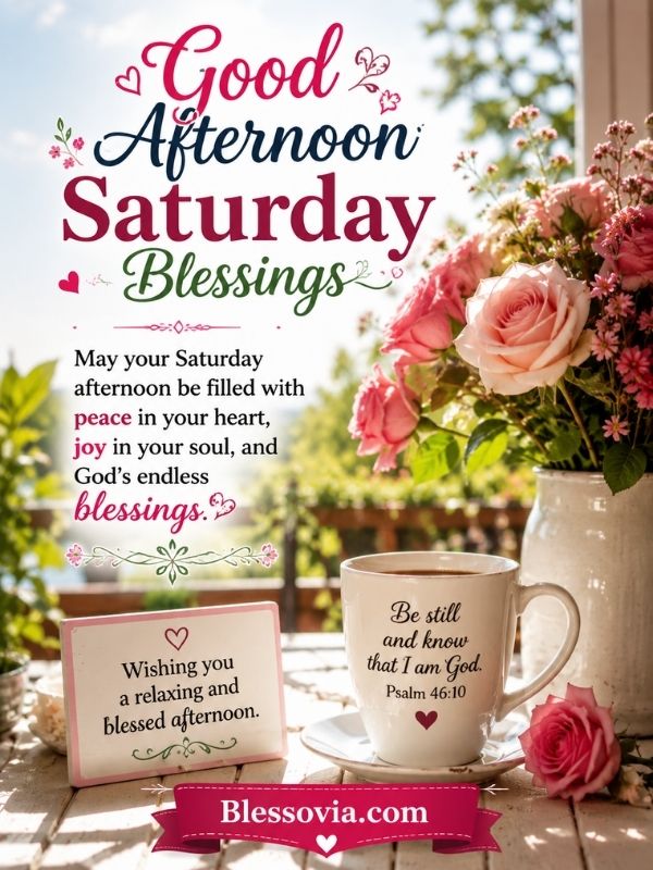 Good Afternoon Saturday Blessings