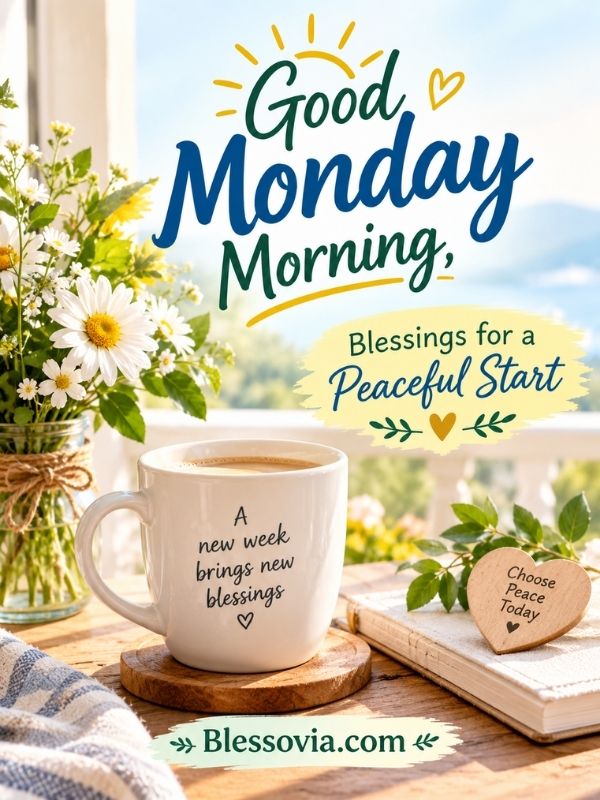 Good Monday Morning, Blessings for a Peaceful Start
