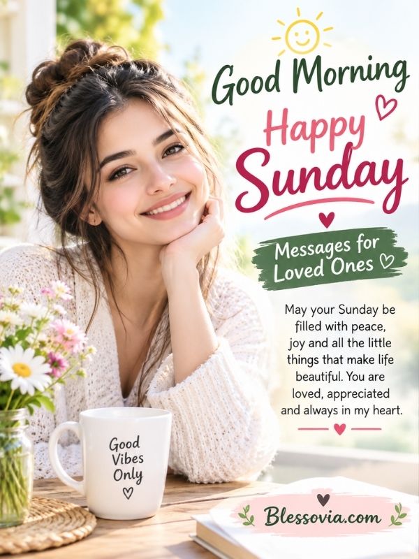 Good Morning Happy Sunday Messages for Loved Ones