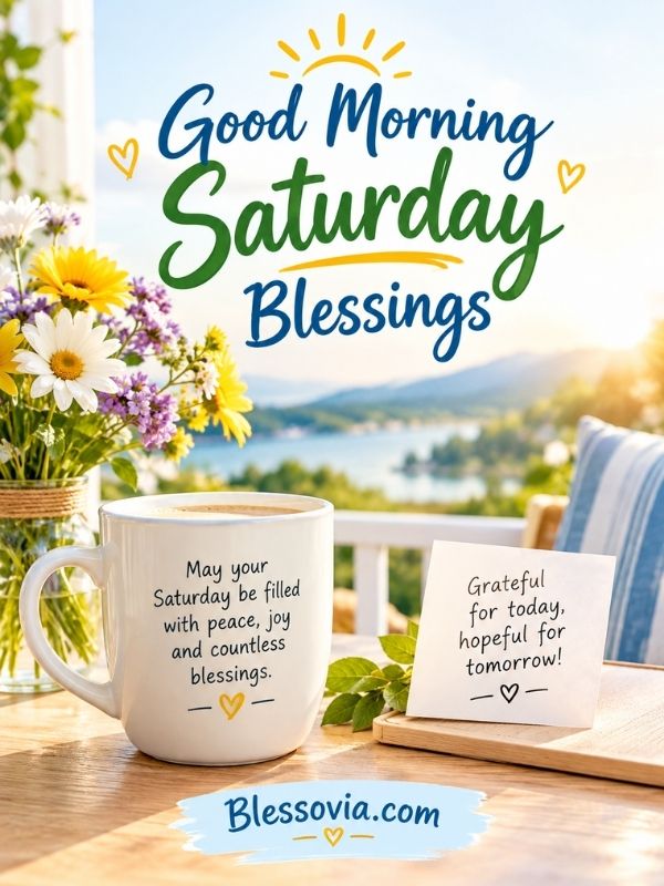 Good Morning Saturday Blessings