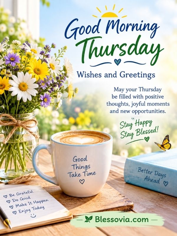 Good Morning Thursday Wishes and Greetings