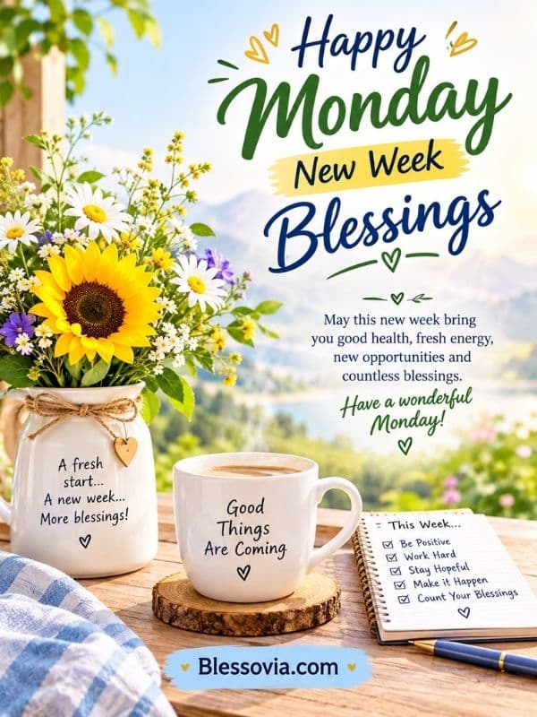 Happy Monday New Week Blessings