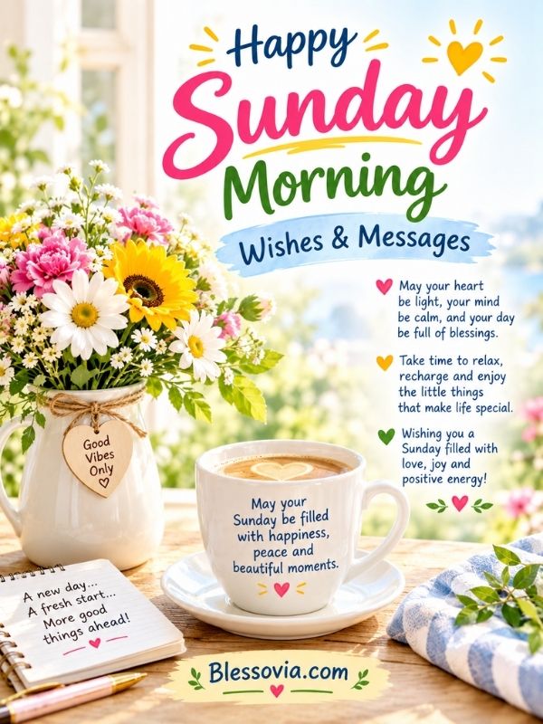 Happy Sunday Morning Wishes & Messages