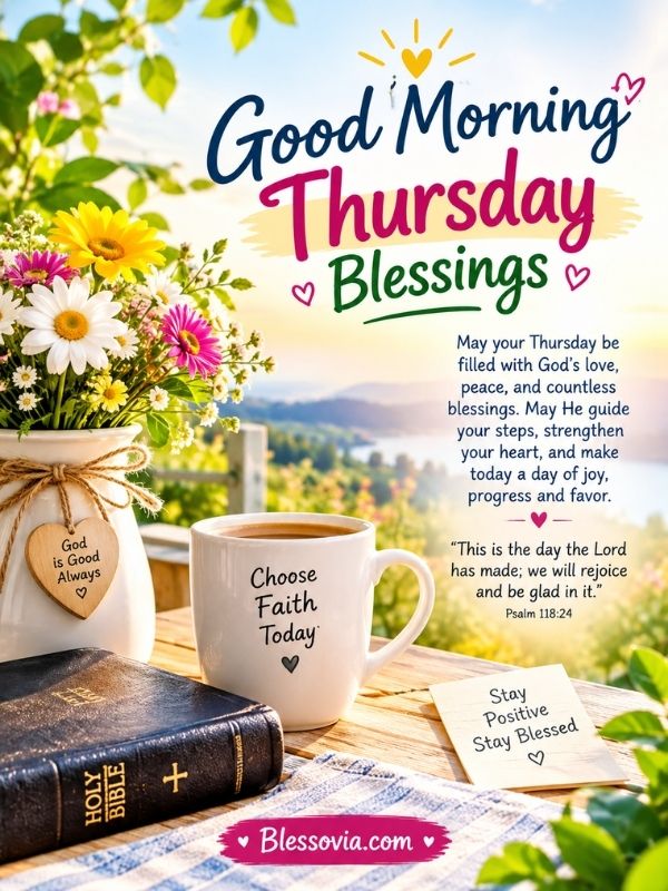 Inspirational Good Morning Thursday Blessings