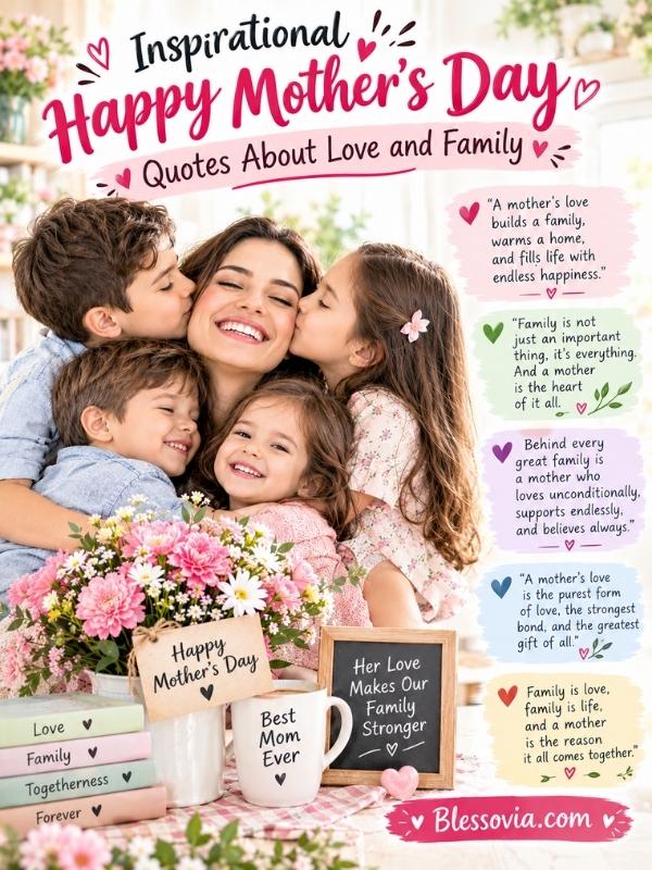 Inspirational Happy Mothers Day Quotes About Love and Family