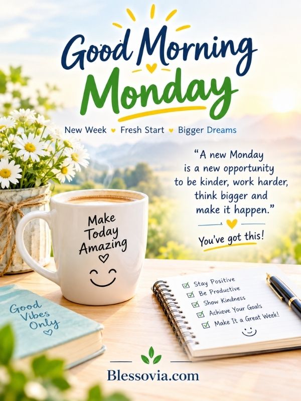 Inspirational Positive Good Morning Monday Quotes
