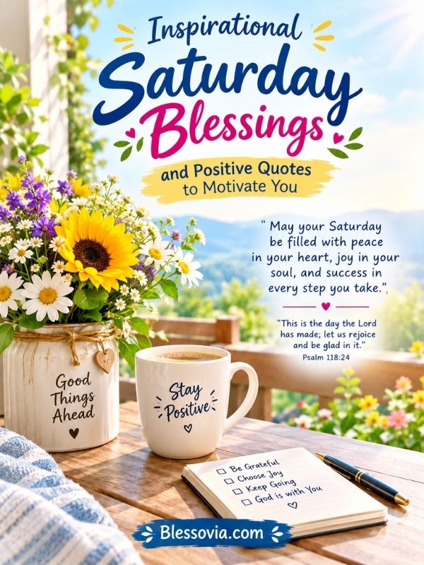 Inspirational Saturday Blessings and Positive Quotes to Motivate You