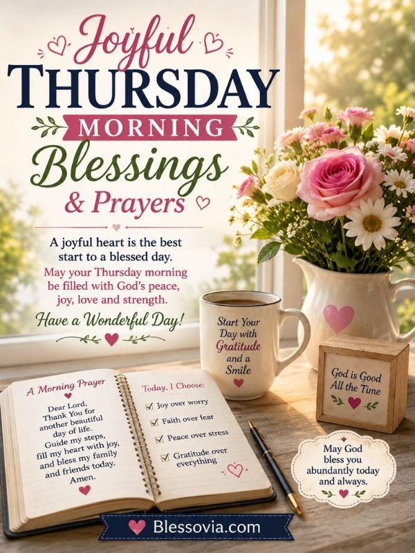 Joyful Thursday Morning Blessings & Prayers