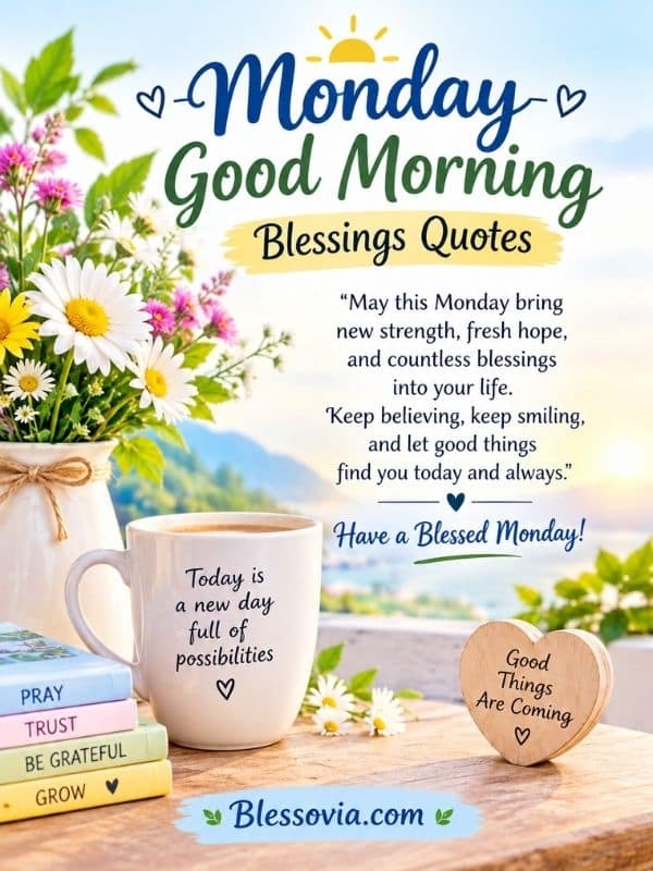 Monday Good Morning Blessings Quotes