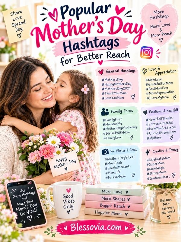 Popular Mothers Day Hashtags for Better Reach